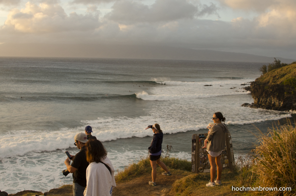 Watching surf at Honolua Bay