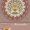 No Turkey November with “Lotus Peacock” This is a calendar image of Karen Hochman Brown's Lotus Peacock for November 2016