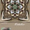 Autumn is upon us with “Árbol Con Vid.” Calendar page for October 2016 from Karen Hochman Brown