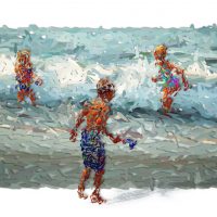 Three In The Surf